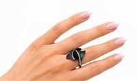 Anneau Giorgio Visconti Femme CHAPTER THREE in Titane Diamante 0.34 Ct AB17648N - AB17648N